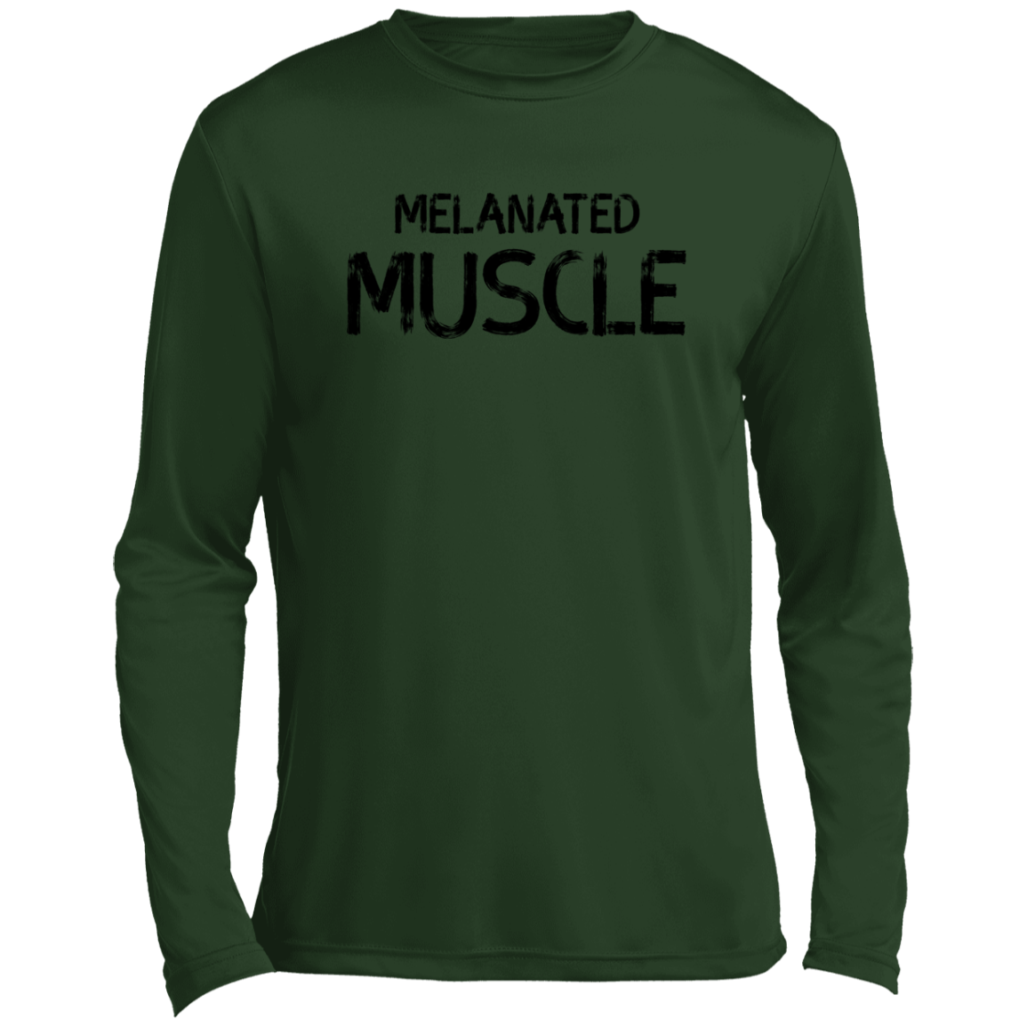 Melanated Muscle Men’s Long Sleeve Performance Tee