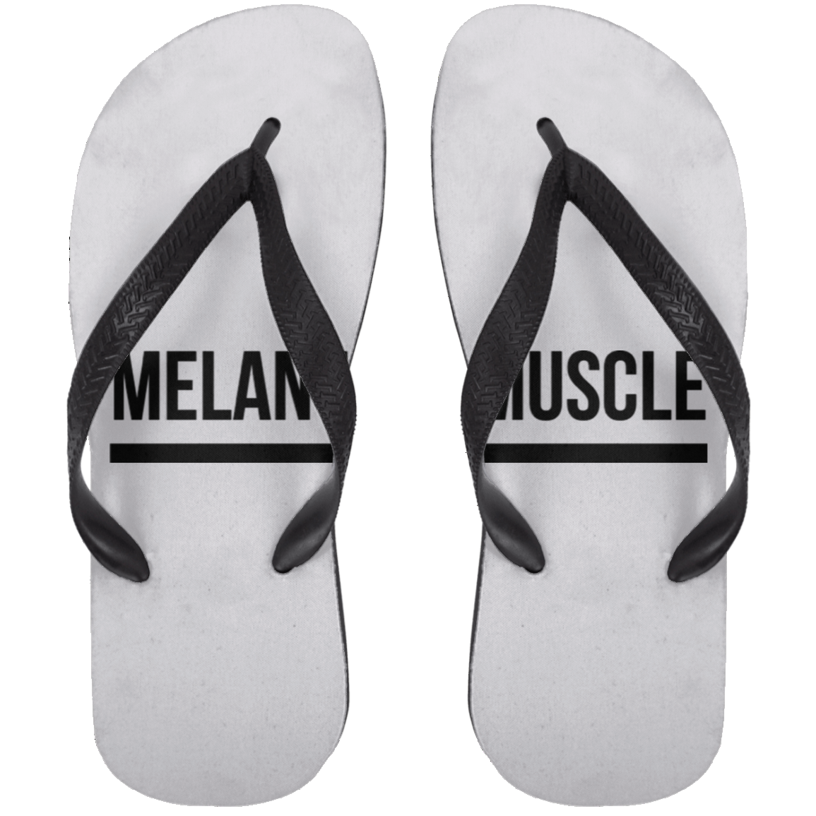 Melanated Muscle Adult Flip Flops