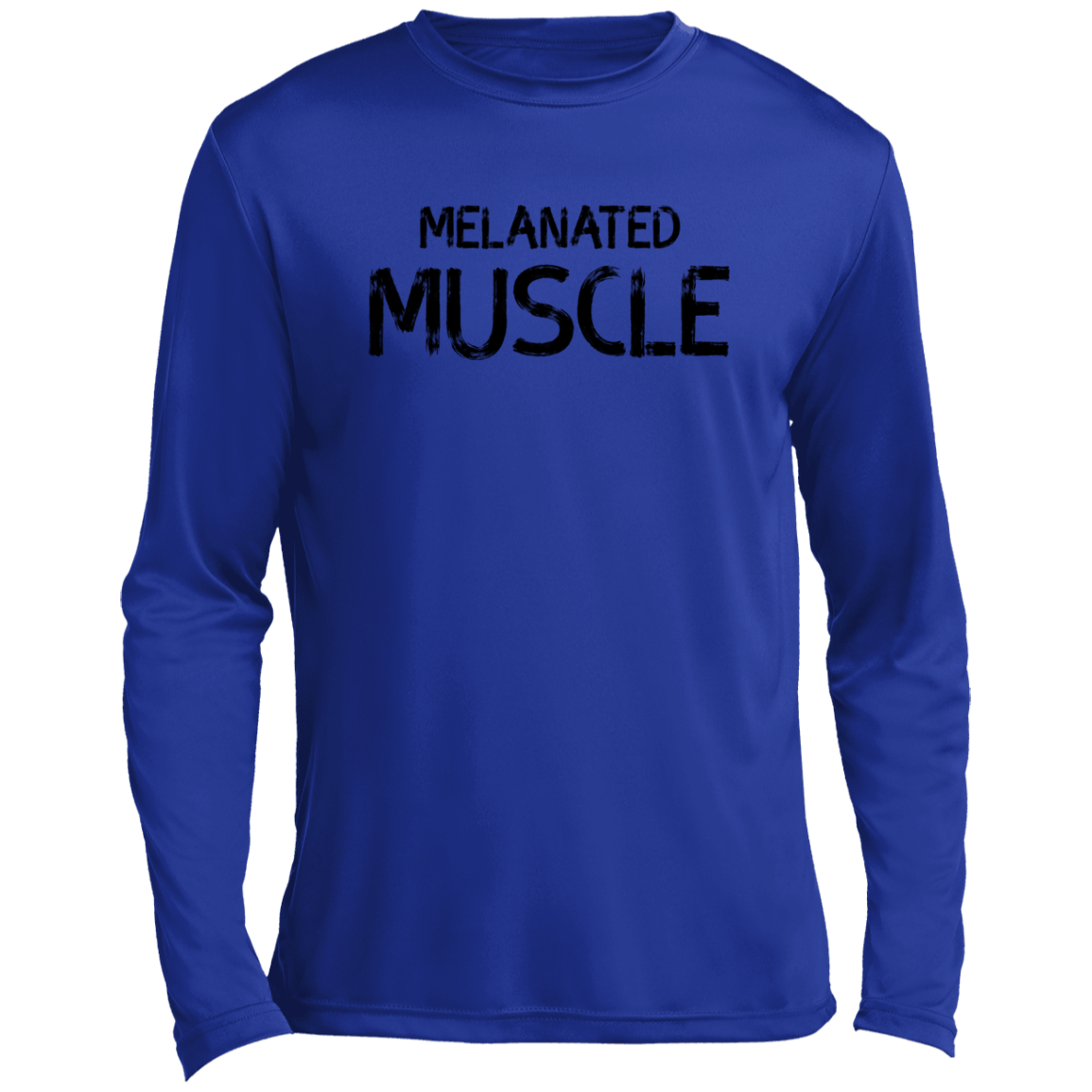 Melanated Muscle Men’s Long Sleeve Performance Tee