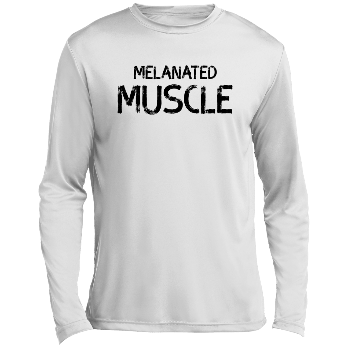 Melanated Muscle Men’s Long Sleeve Performance Tee