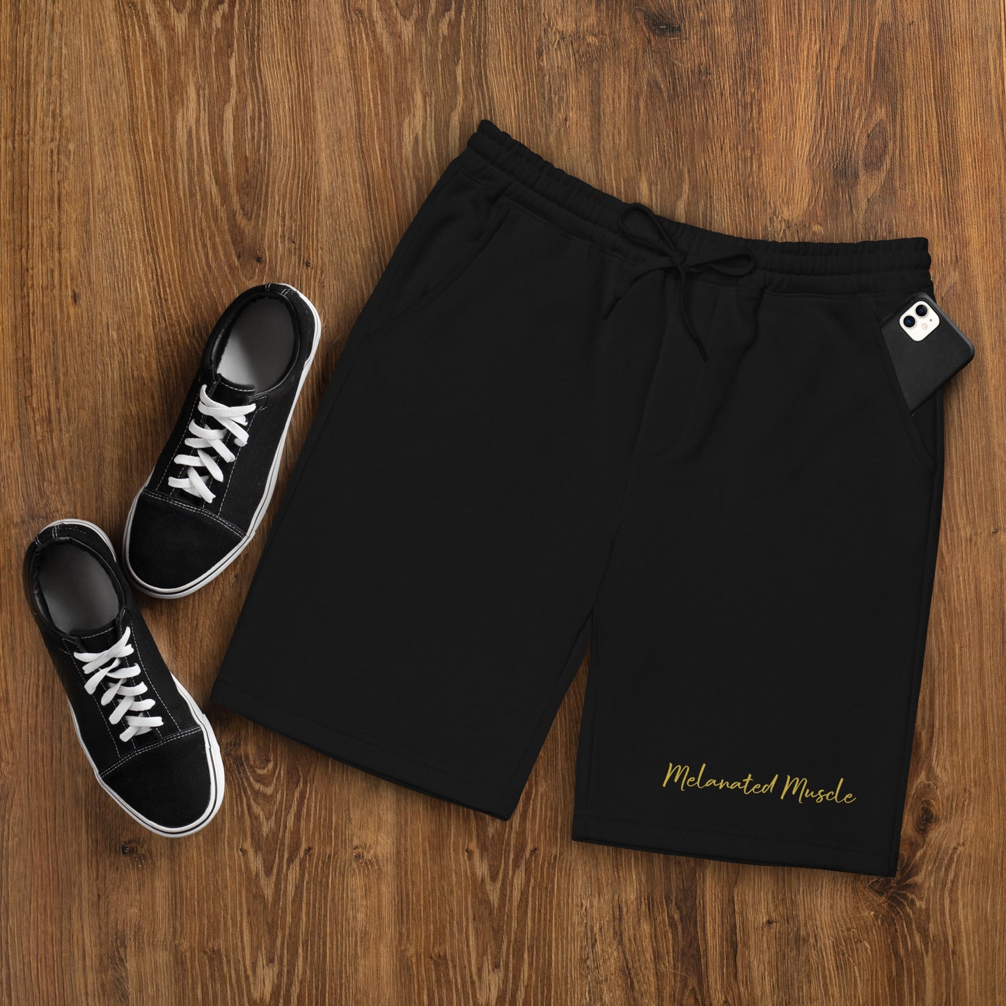 Melenated Muscle Men's fleece shorts