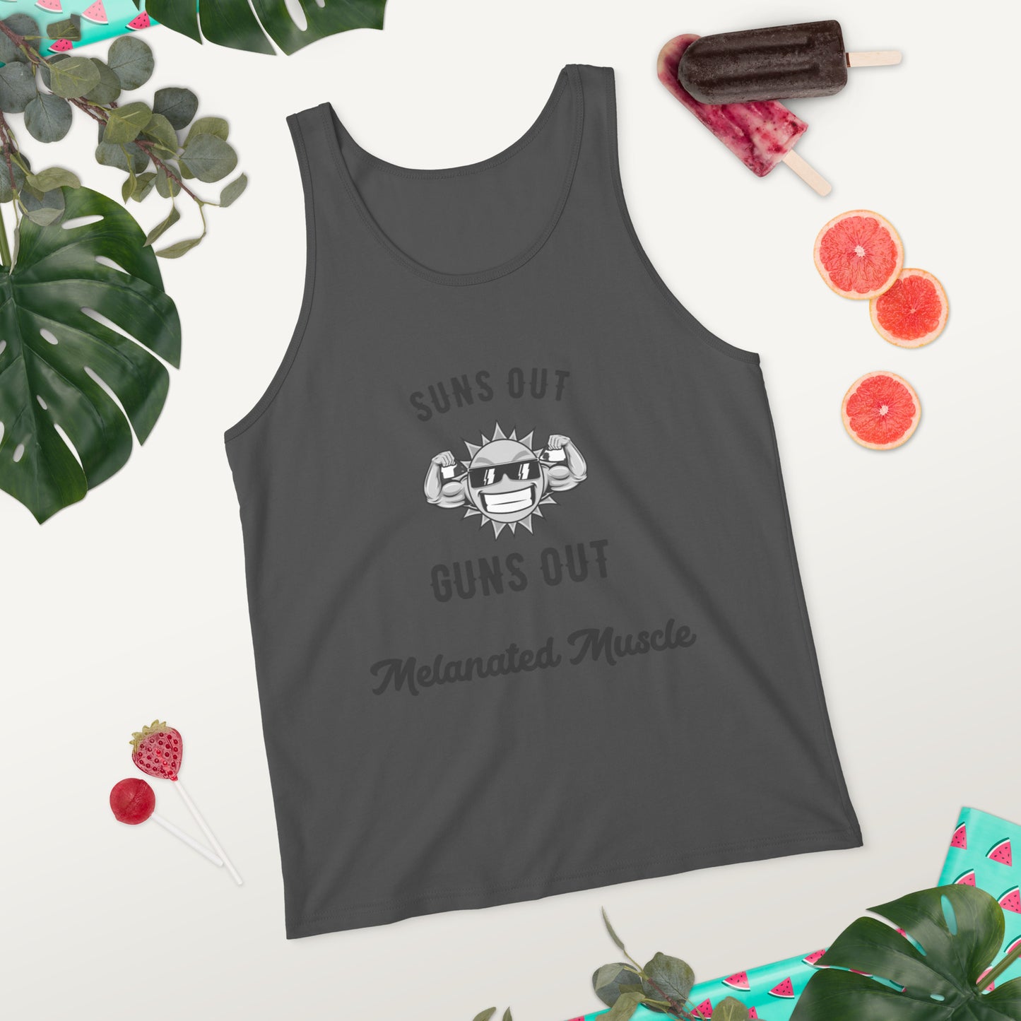 Melanated Muscle Unisex Tank Top