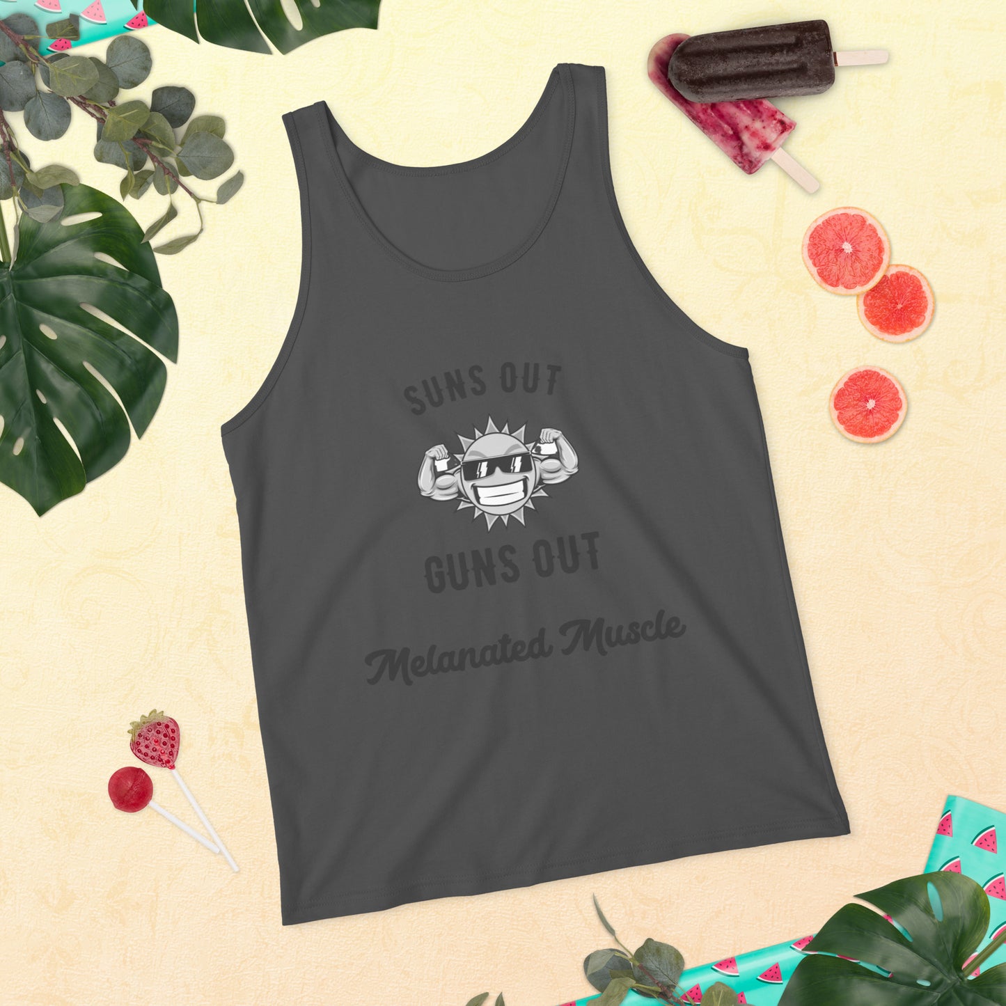 Melanated Muscle Unisex Tank Top