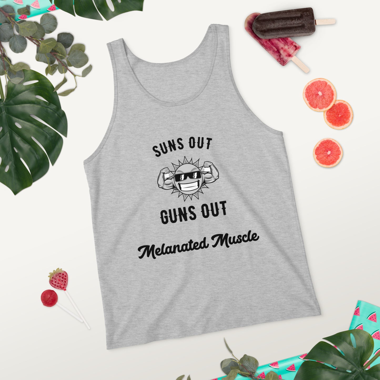 Melanated Muscle Unisex Tank Top