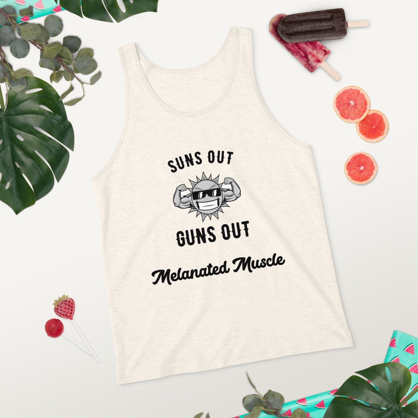 Melanated Muscle Unisex Tank Top