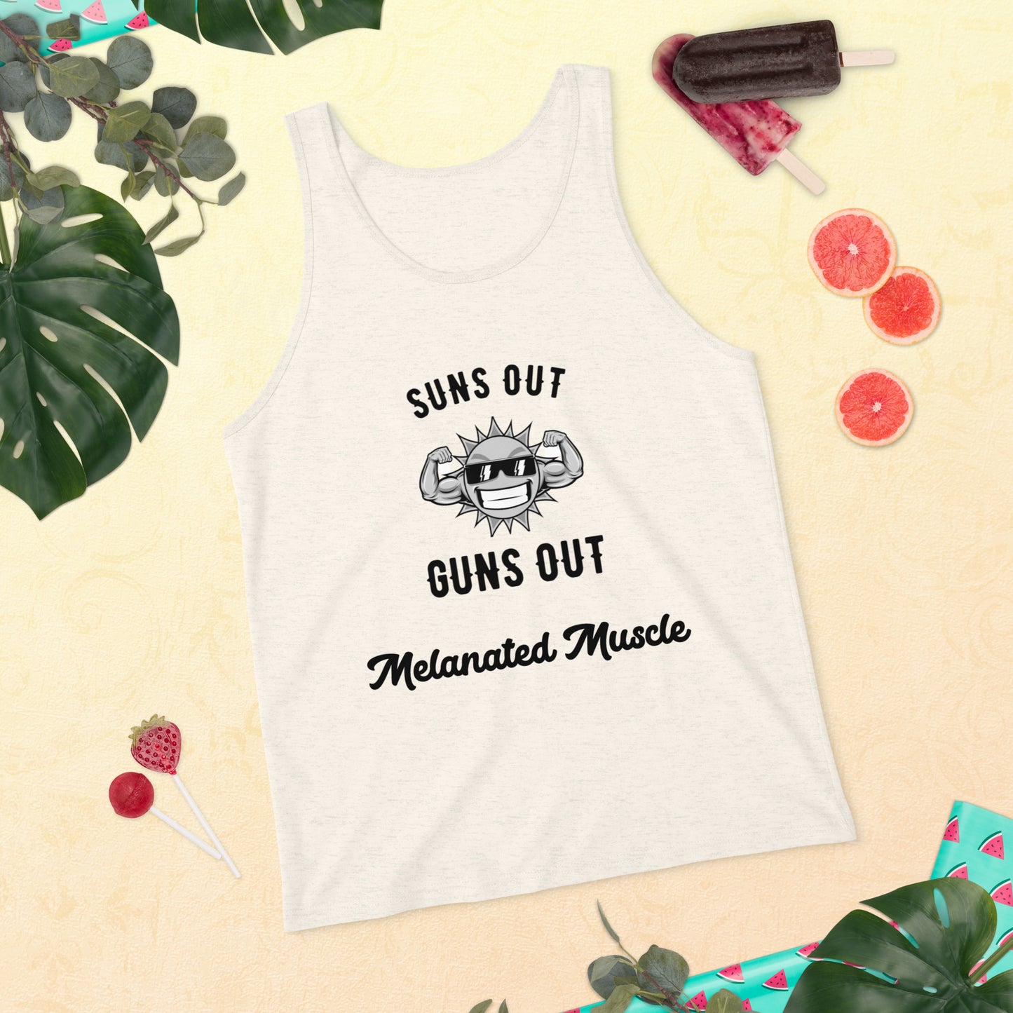 Melanated Muscle Unisex Tank Top