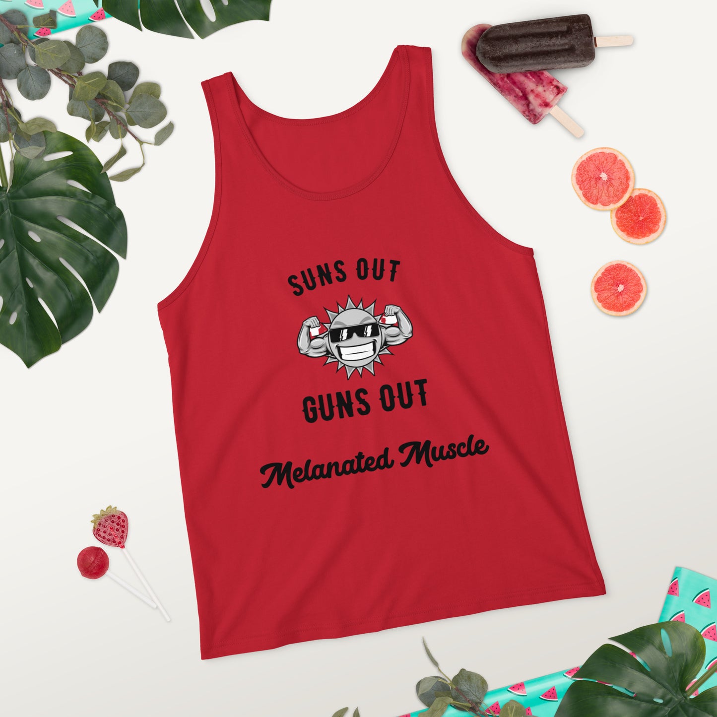 Melanated Muscle Unisex Tank Top