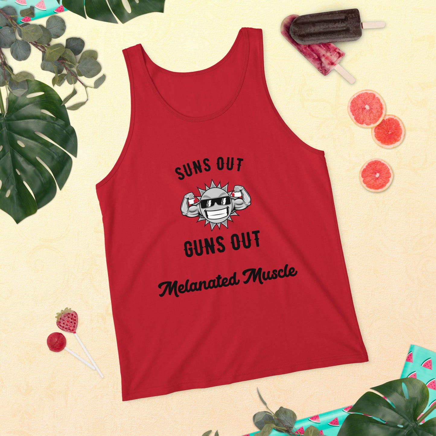Melanated Muscle Unisex Tank Top