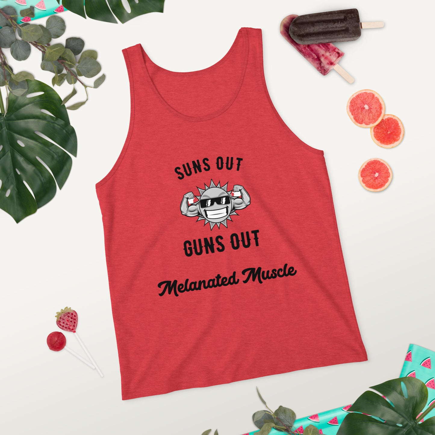 Melanated Muscle Unisex Tank Top