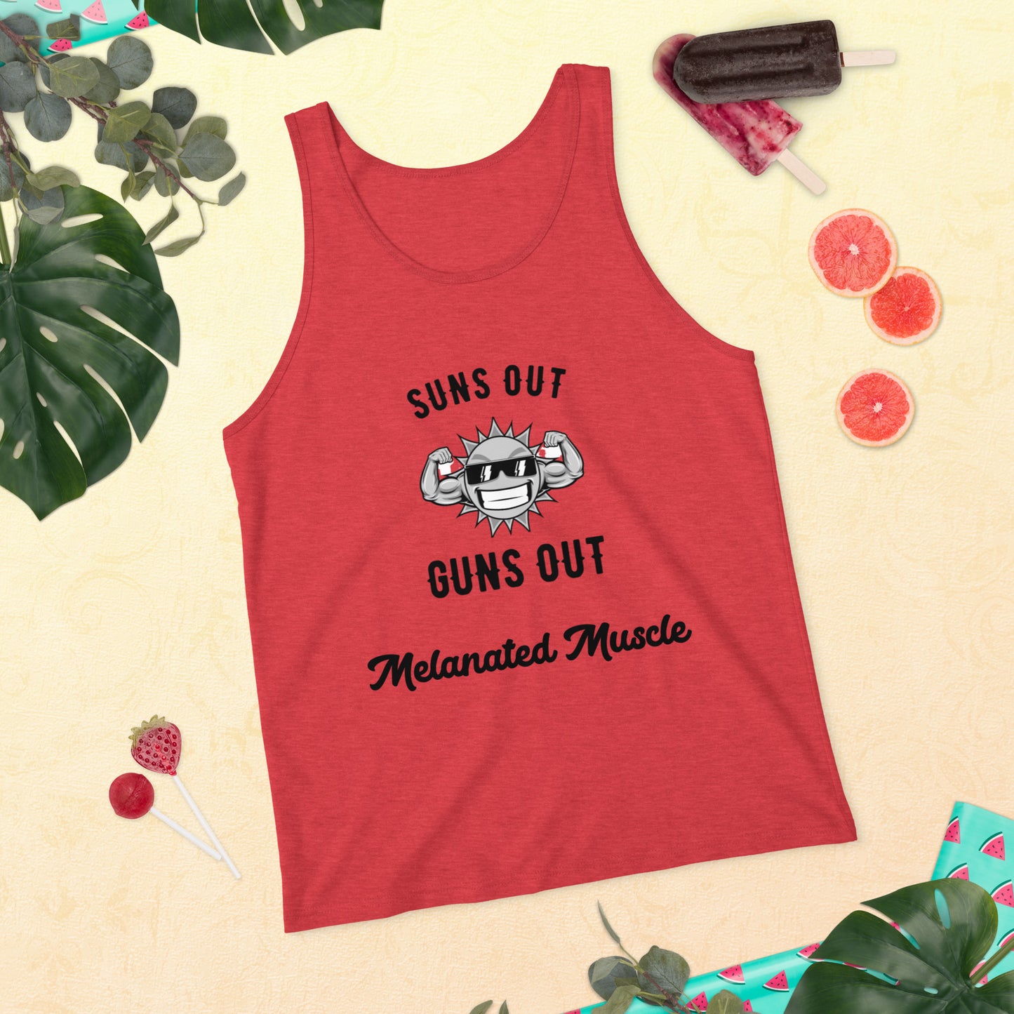 Melanated Muscle Unisex Tank Top