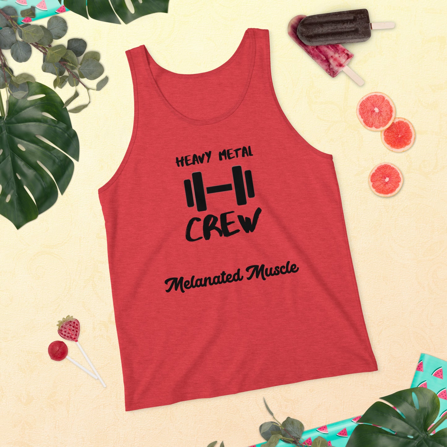 Melanated Muscle Unisex Tank Top