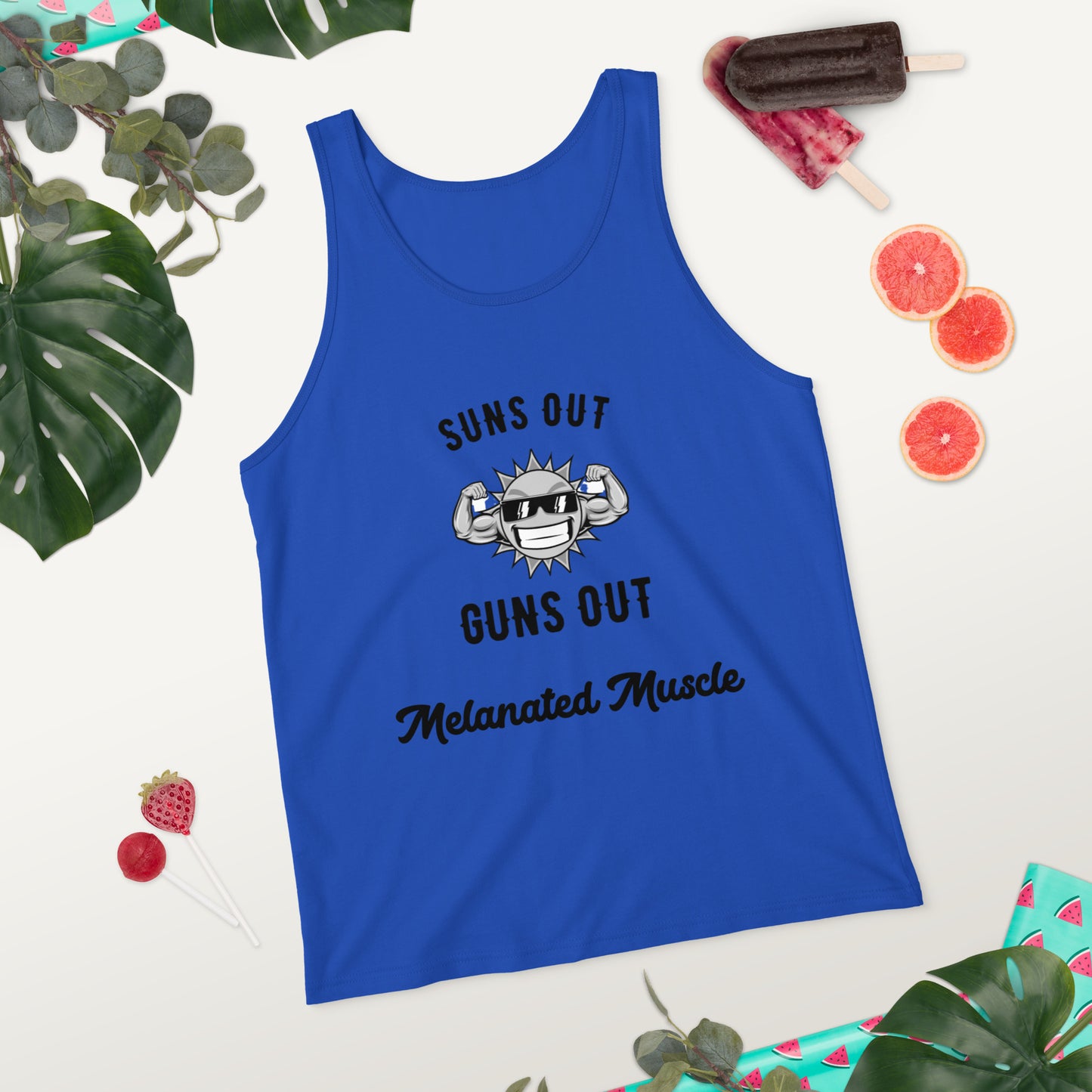 Melanated Muscle Unisex Tank Top