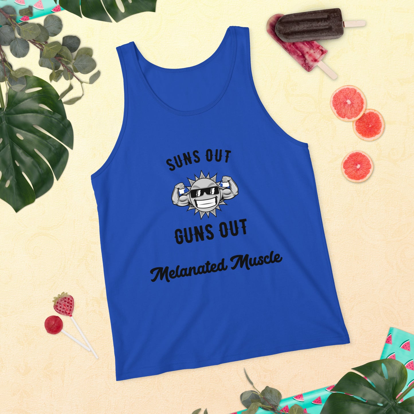 Melanated Muscle Unisex Tank Top