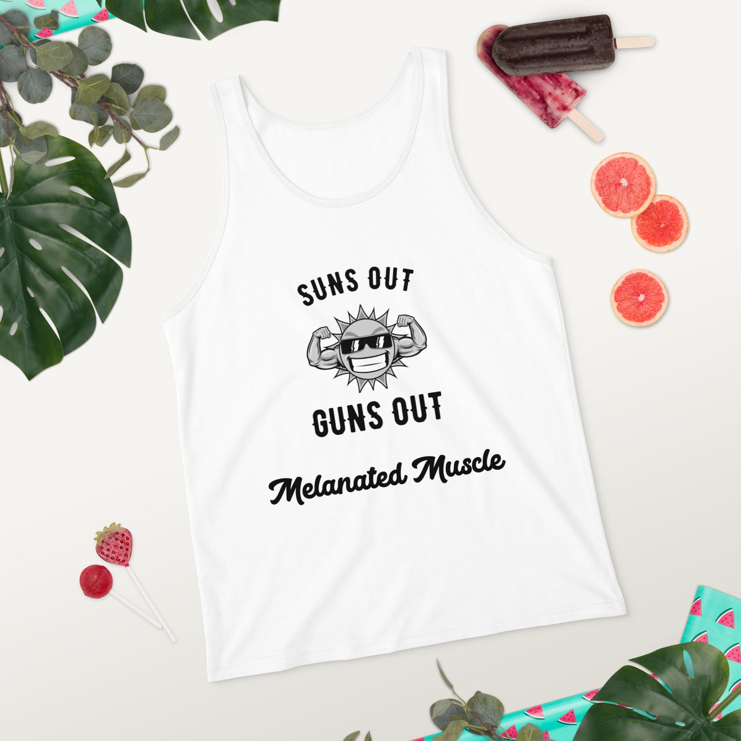 Melanated Muscle Unisex Tank Top
