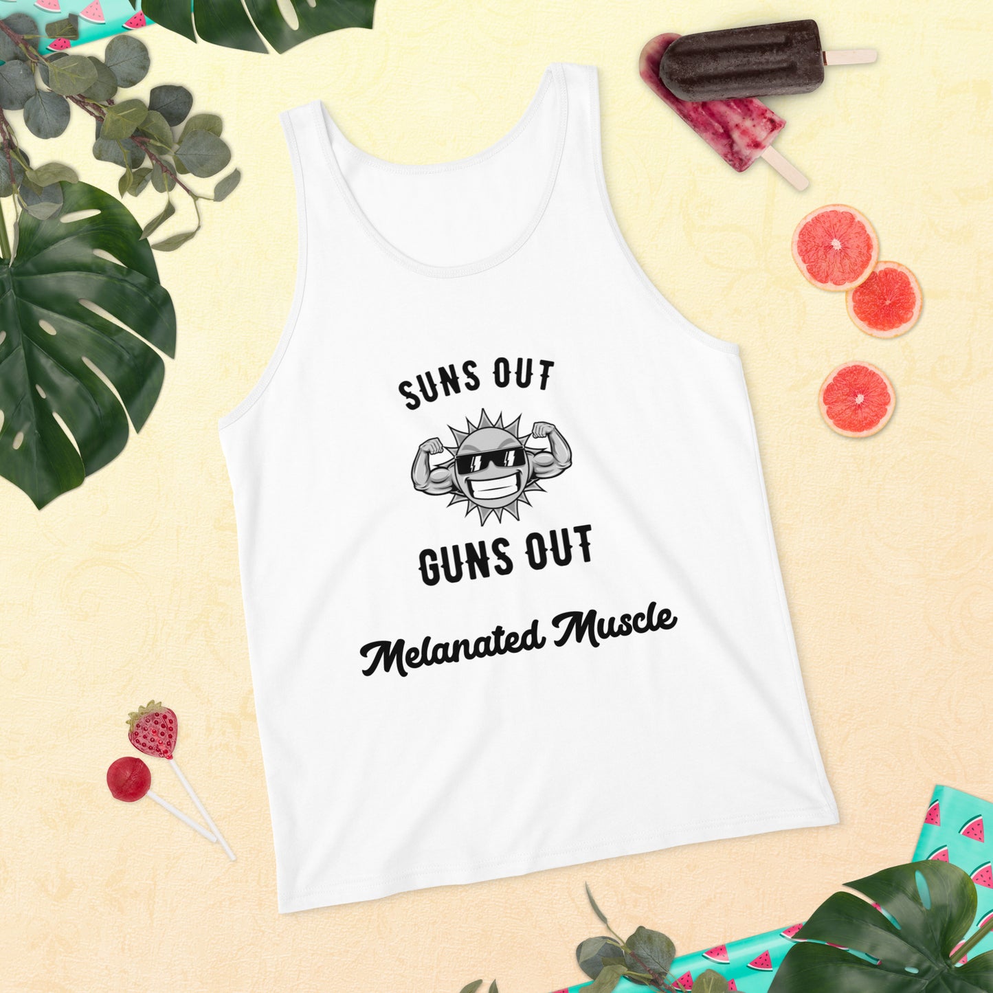Melanated Muscle Unisex Tank Top