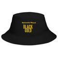 Melanated Muscle Black Gold Bucket Hat
