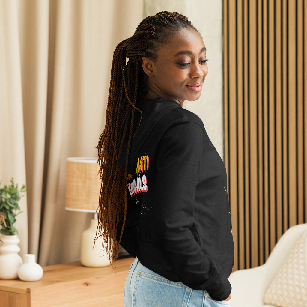 Hooded long-sleeve tee