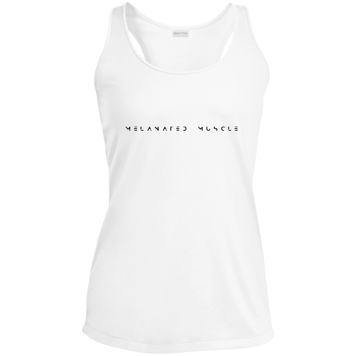Melanated  Muscle Ladies' Performance Racerback Tank