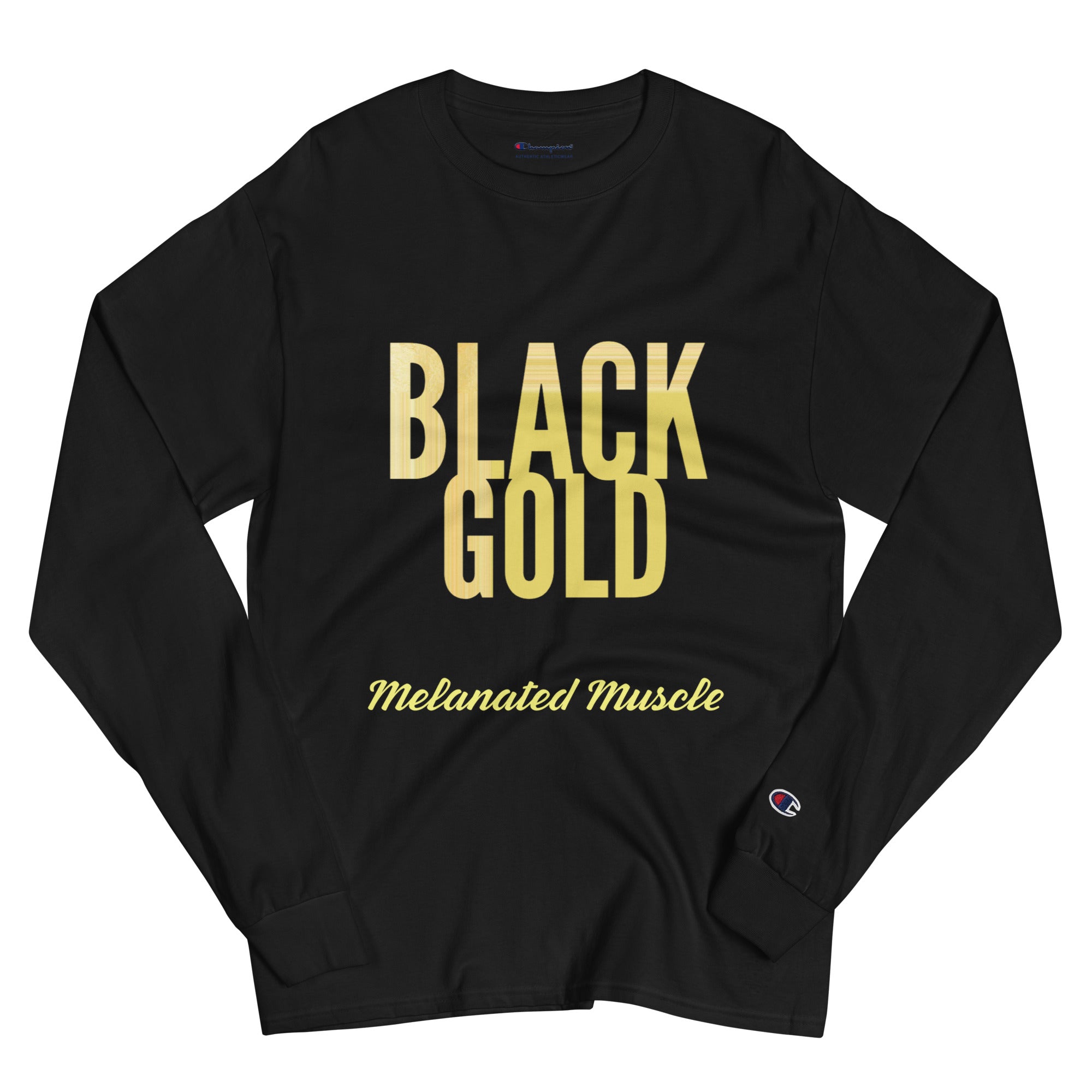 Melanated Muscle Men's Champion Long Sleeve Shirt