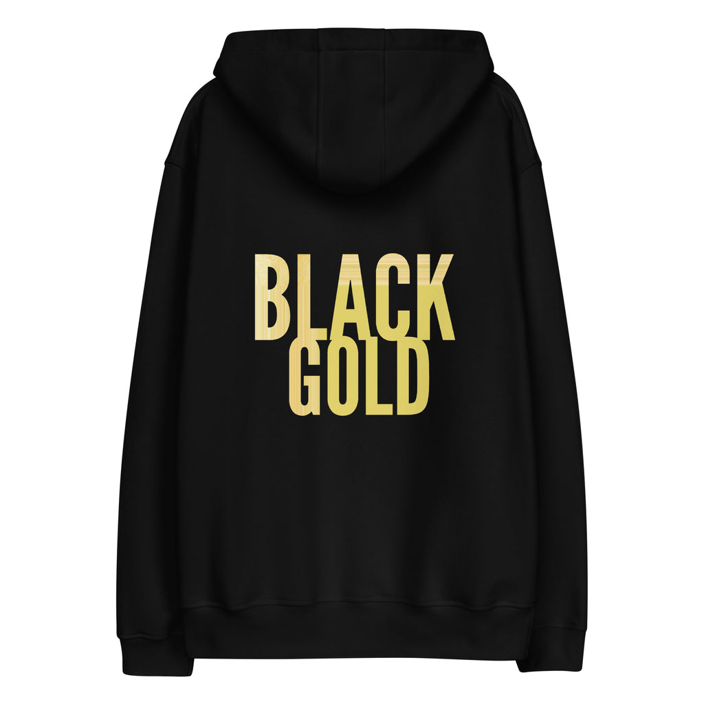 Melanated Muscle Black Gold Premium eco hoodie