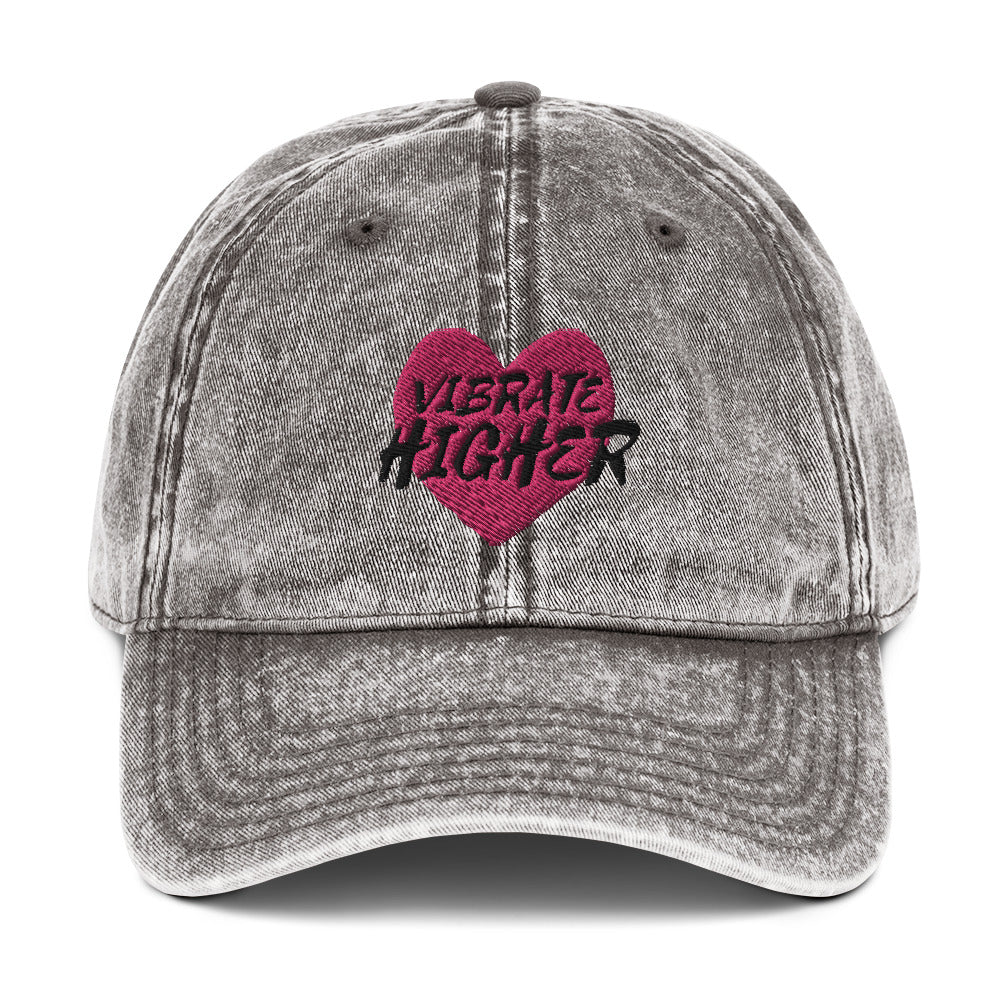 Vibrate Higher Vintage Cotton Twill Cap