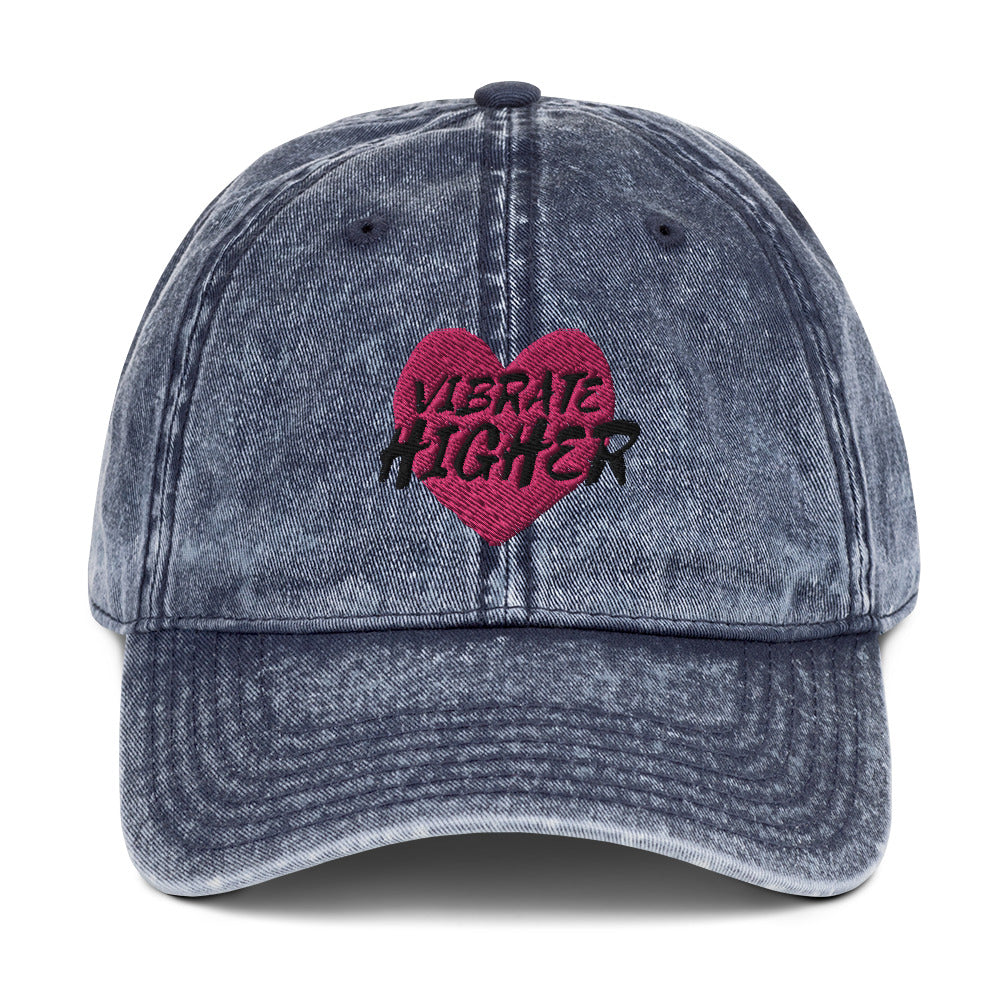 Vibrate Higher Vintage Cotton Twill Cap