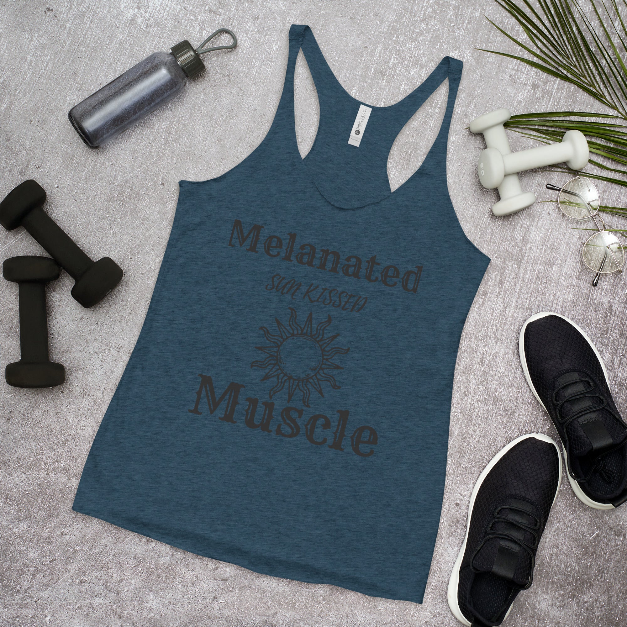 Melanated Muscle Women's Racerback Tank