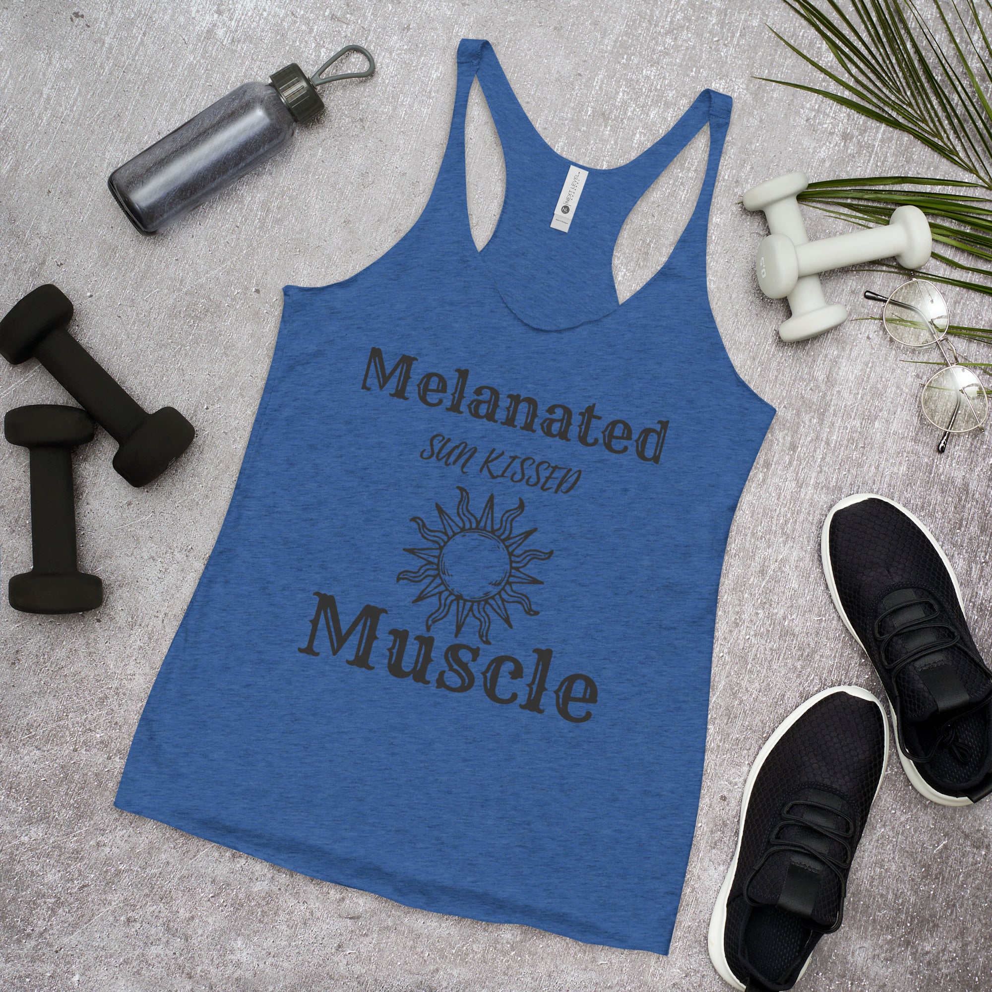 Melanated Muscle Women's Racerback Tank