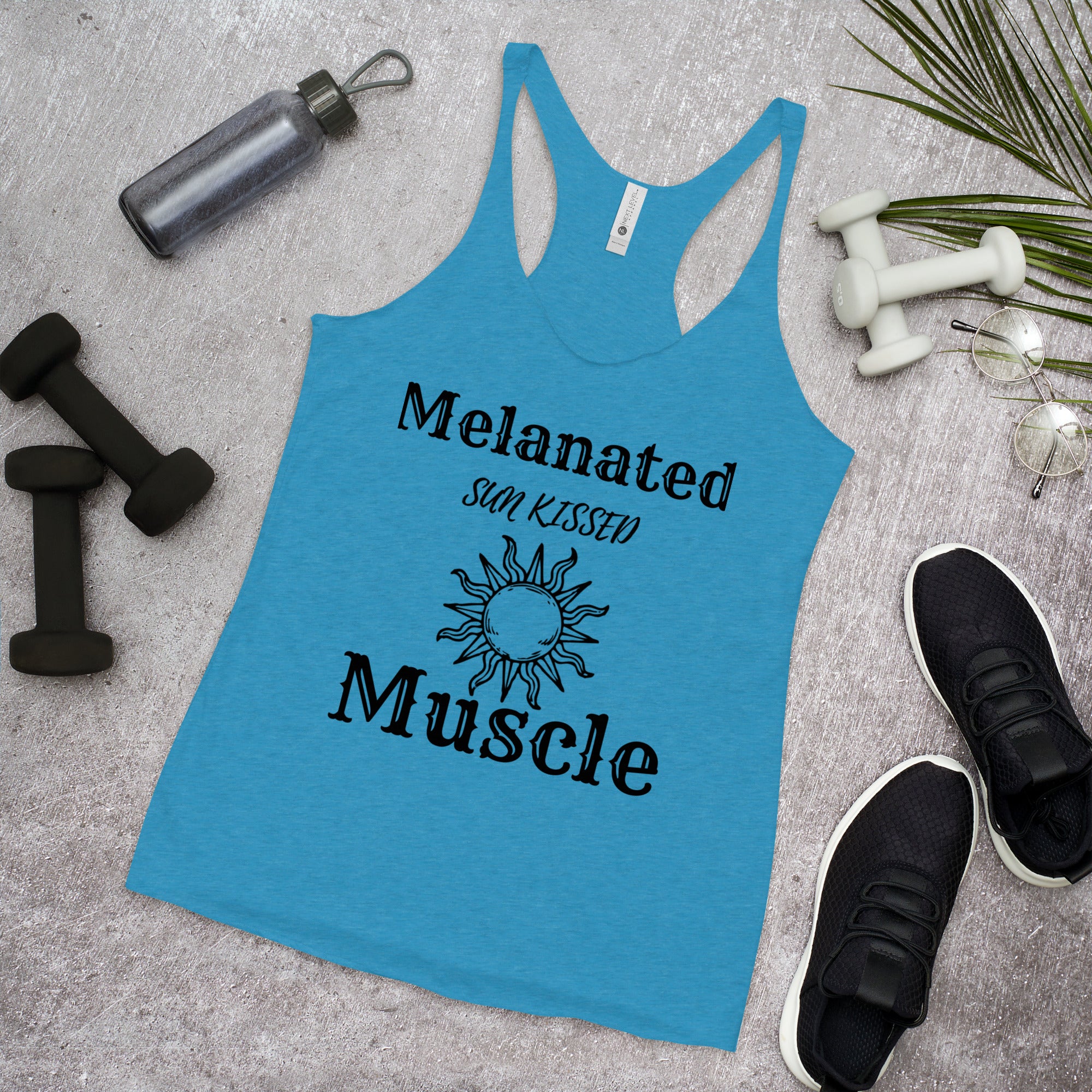 Melanated Muscle Women's Racerback Tank